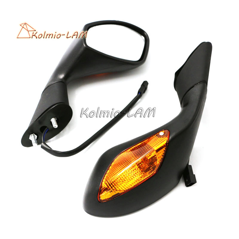阿普利亚RSV4 1000 GPR125 150适用改装后视镜倒车反光镜带转向灯