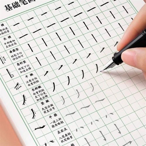 田字格硬笔书法纸练习专用笔画笔顺练字帖偏旁部首专训楷书入门基