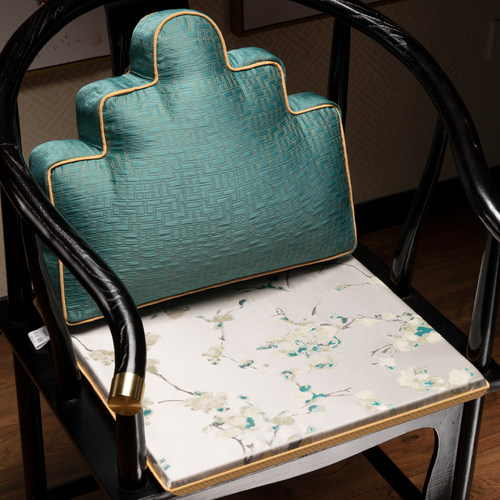 新中式红木沙发垫圈椅官椅太师椅防滑实木家俱垫子餐椅垫高档定制