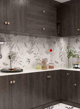 法式宿花鸟墙砖00x1200植民物655706花砖卫生间餐厅背景墙奶油纯