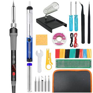 持配美欧规可调选温数电烙MTM铁套件便捷显支式电焊笔维修焊接工