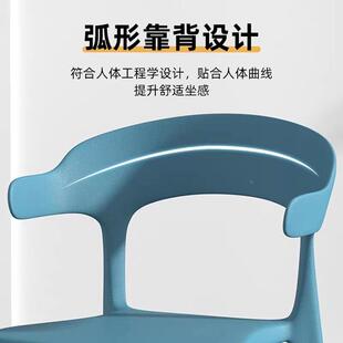 塑料子家用椅背椅子自习室2002夜市烧烤大排档桌摆摊椅靠餐椅