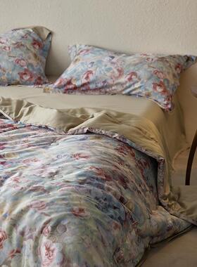 AMW-08250类李官奇20%可大豆纤维芯天丝棉水洗亲高端印花春秋被柔