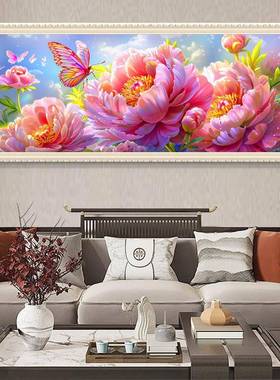 十字绣20手2新款5工满绣己绣中S25056式复古花卉花开富贵客厅卧自