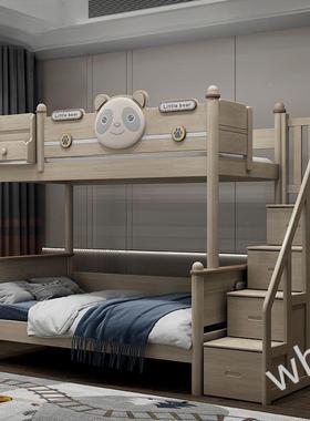 8yXA2HsF雯下P1上铺双子层床双人一体母床儿童床高低床双人小户上