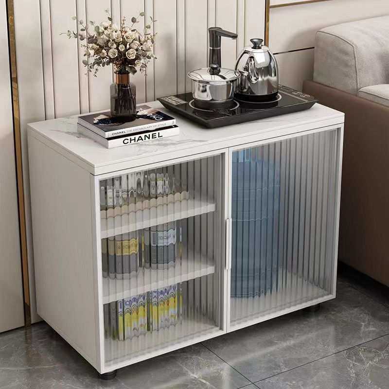 lw0现代简约轻奢岩板侧边柜客厅边柜多功能餐边柜茶几家用收纳置