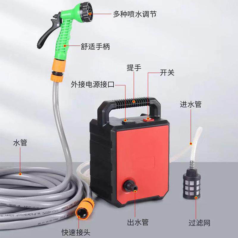 厂家供应锂电抽水泵浇菜充电农用灌溉家用花园浇花无线抽水自吸泵