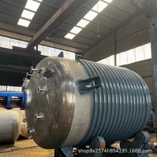不锈钢反应釜内外盘管电加热反应器小型白乳胶设备搪瓷反应釜