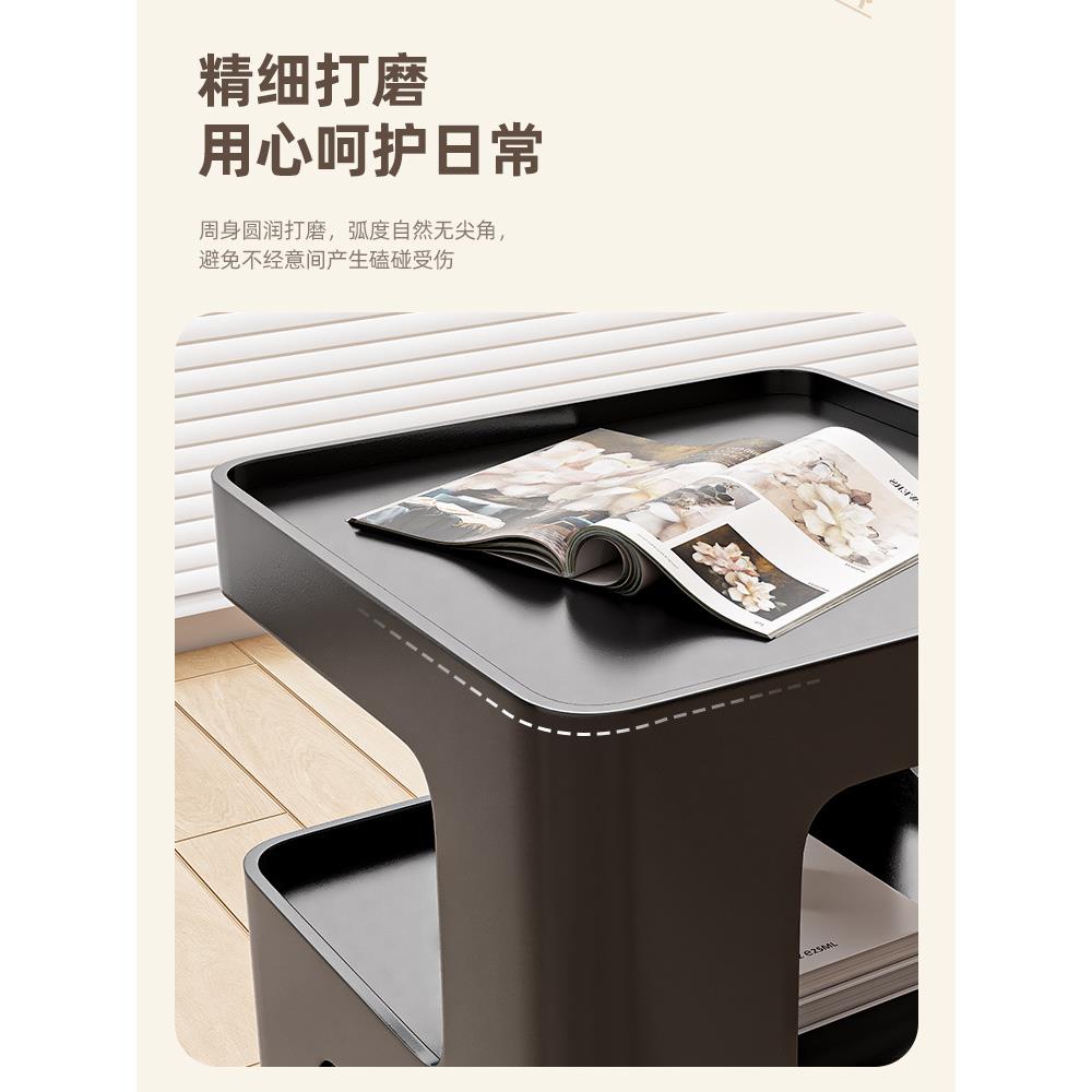 床头柜子简约现代床头置物架加高书架收纳柜家用卧室床边柜储新品