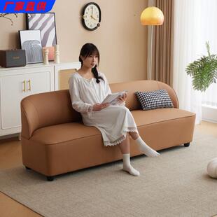北欧风简约沙发小户型公寓出租屋理发店服装店休息区直排懒人沙发