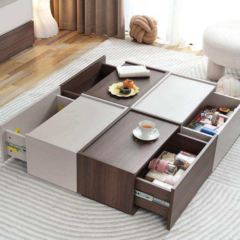 电视柜茶几床头柜一体储物随意组合多功能积木餐边柜组装斗柜收纳