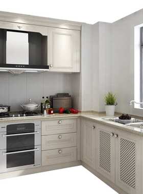 外贸出口北美整体烤漆工程橱柜定 制门板 kitchen cabinet