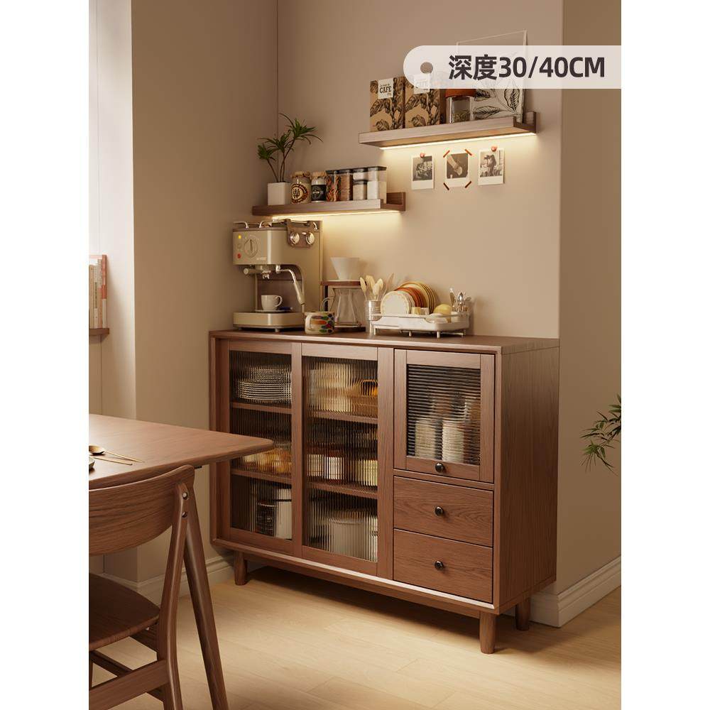 实木餐边柜一体靠墙储物柜客厅咖啡柜边柜小户型置物柜茶水柜,标准件/零部件/工业耗材,车间地垫,淘宝优惠券,粉丝福利购,淘宝优惠卷