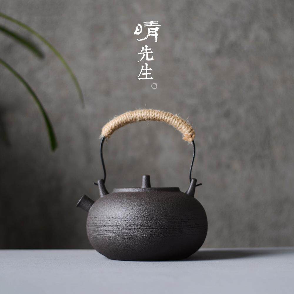 家用陶瓷茶具泡茶烧水壶茶壶陶壶圆形电陶炉煮茶炉小茶炉1000毫升
