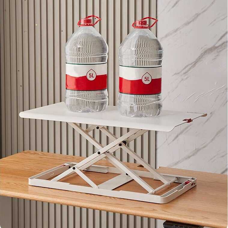 站立式升降桌笔记本桌迷你无极升降台办公台式电脑折叠桌面升降架