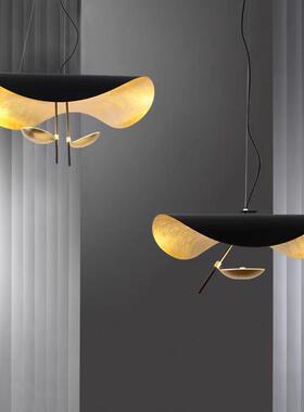 北欧个性创意款荷叶LED书房吊灯时尚艺术展厅餐厅灯简约荷叶吊灯