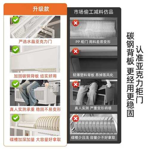 kt厨房加厚水槽置物架家用洗碗槽水池防尘柜碗碟收纳架多功能沥水