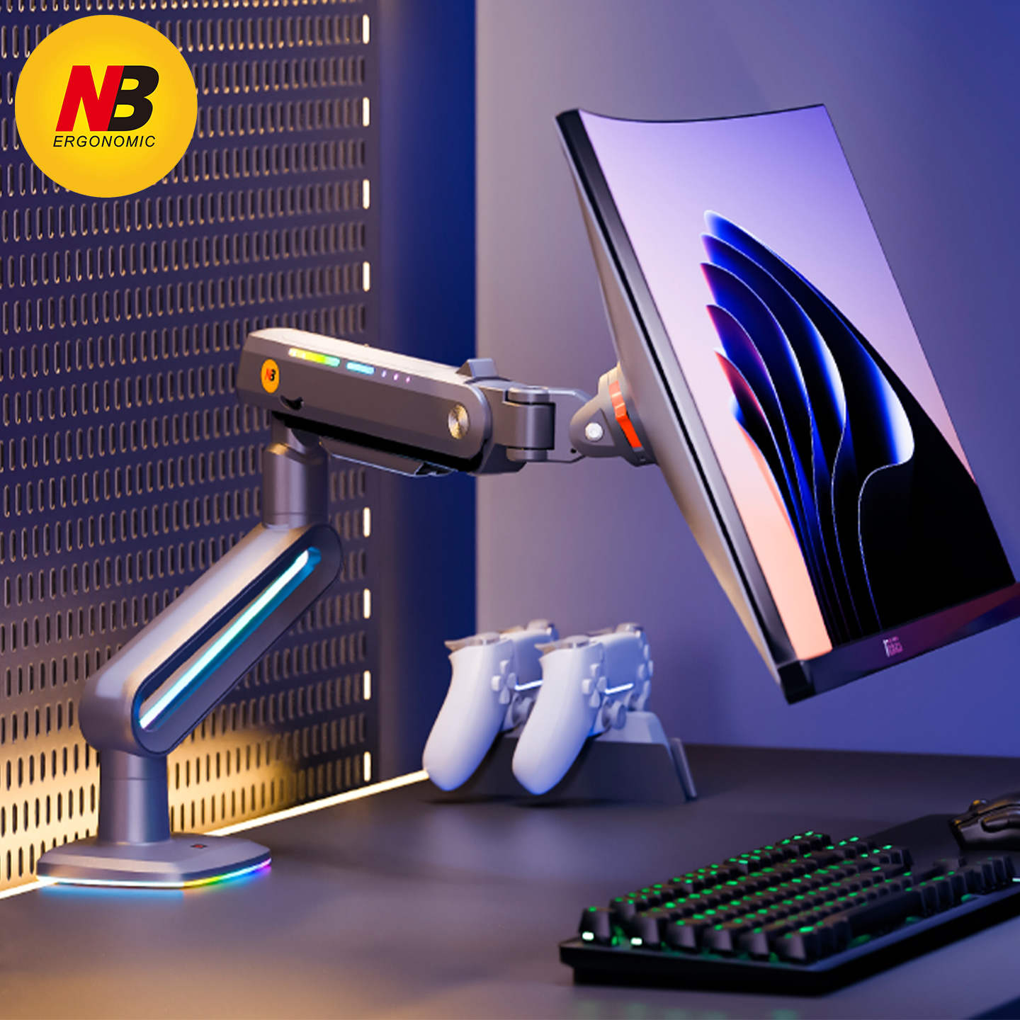 显示器支架极速安装，精准调节