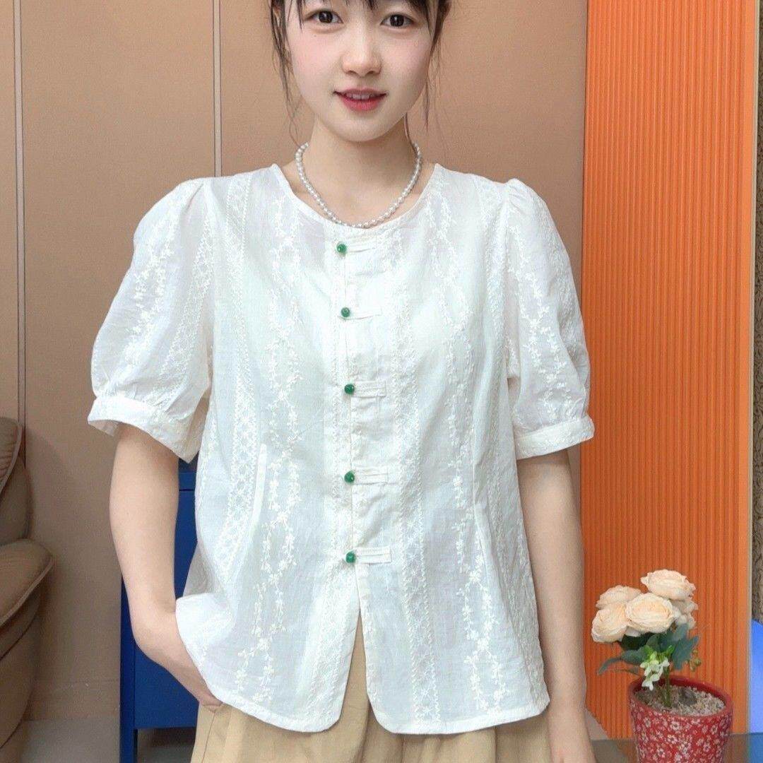 2026夏季新款韩系短款开衫 蕾丝百搭镂空法式设计感 圆领外套女上