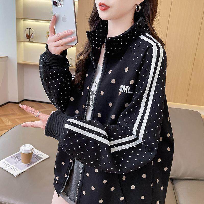 秋冬星星点缀情侣棒球服外套