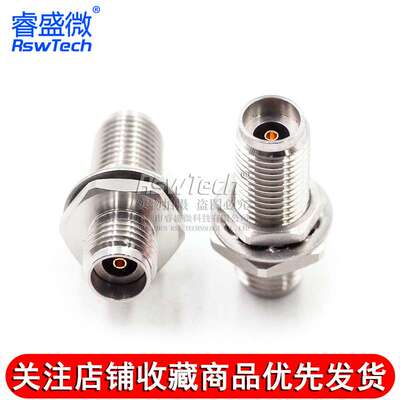 毫米波转接器 2.92-KYKG高频2.92MM母转母带防水圈螺母穿墙DC-50G
