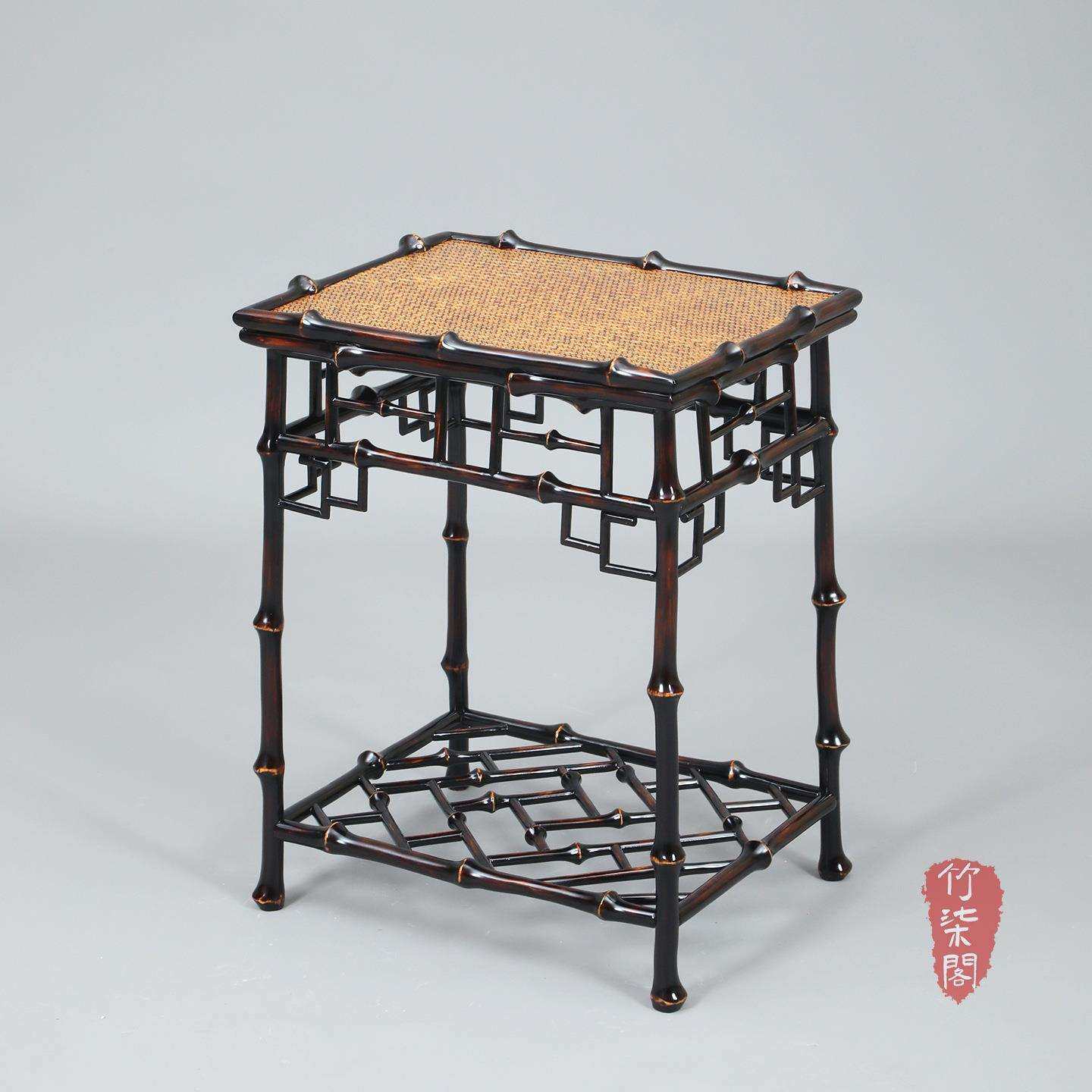 茶几边几大漆筇竹家具竹编泡茶台茶桌茶空间花几方几方桌边几角几,电子元器件市场,其它元器件,淘宝优惠券,粉丝福利购,淘宝优惠卷