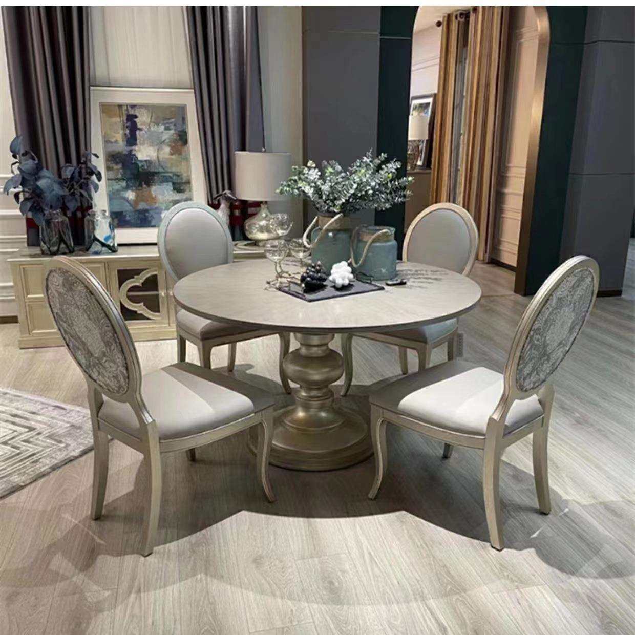 美式实木餐桌椅组合art香槟银色大小户型客厅长方形做旧餐台轻奢,玩具/童车/益智/积木/模型,毛绒/玩偶/公仔/布艺类玩具,淘宝优惠券,粉丝福利购,淘宝优惠卷