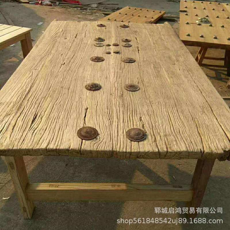 老榆木桌椅家用实木桌凳大小北方老榆木桌椅量大从优