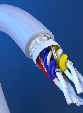 耐弯折1500万次次SGS认证线材UL20276-24A/6C双绞屏蔽拖链线