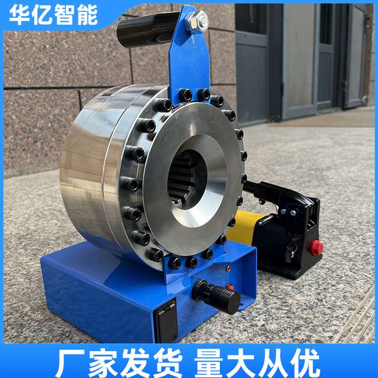 手动缩管机手动液压缩管机半自动操作高压钢管扣压机