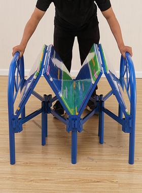 儿童宝宝小孩公主床单婴儿床接加宽护床栏折叠床人母子简89785易