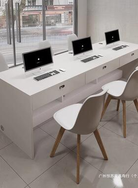 工公办桌16979房产中介接桌电脑员桌前台接待台门店洽谈桌待椅