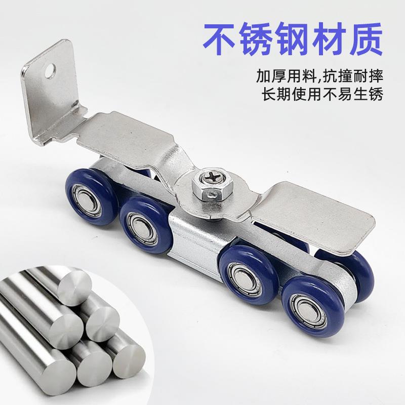 木门缓冲推吊轮拉门酒滑轮双向缓冲店厨房卫生间移门静阻尼音双向