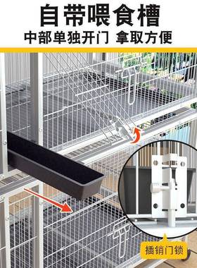 鸽子笼家用繁殖配对鸽养鸽HHP笼子专用肉养殖笼专子业大型元宝鸽