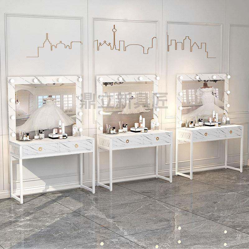 工作室影楼化妆台带灯专业彩妆学校化妆师化妆桌院梳妆台