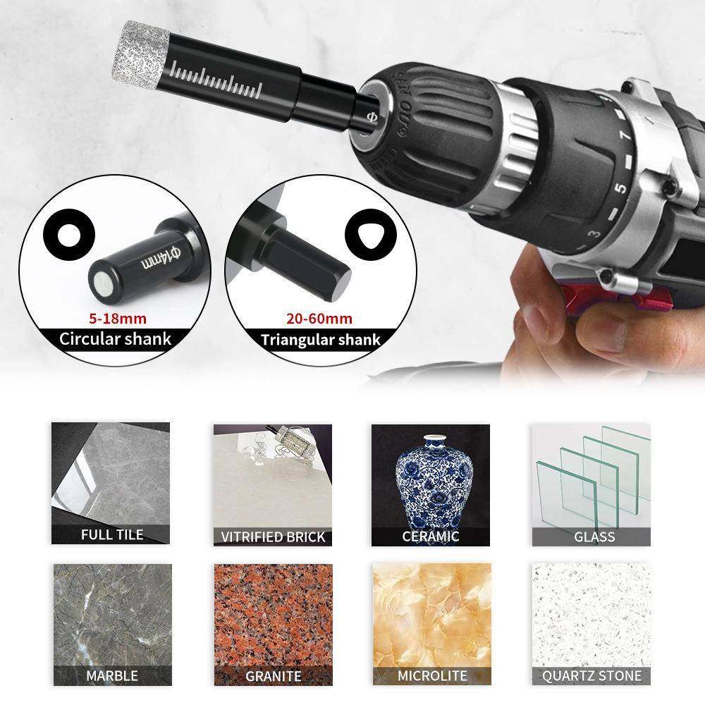 免加水干打钎焊开孔器大理石璃瓷板开孔套装砖无品牌/19PC手玻电,饰品/流行首饰/时尚饰品新,DIY配件,淘宝优惠券,粉丝福利购,淘宝优惠卷