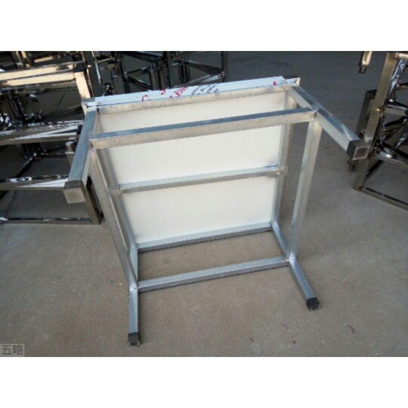 不锈专钢一铁DIL制用烧烤店体桌快餐桌矮家用四方饭桌折叠方小桌