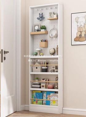 门后实洞儿洞MSW板置物架木落纳地极窄童绘本架书架靠墙收柜薄柜
