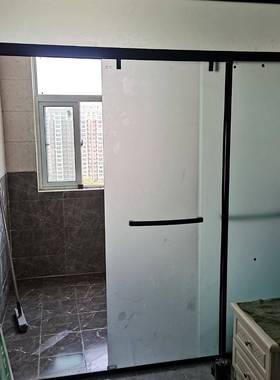 酒店宾馆整体浴浴室一房钢化玻璃扇弧形隔断洗雨YDA澡体封闭式淋