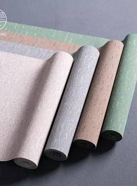 艺式清中雅麻纤维防水茶双层套装棉麻席布茶台干泡桌旗茶RYM布茶