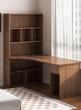 学生家转书桌架一体桌卧室用简易学习书角写字桌简约电脑MAQ桌带