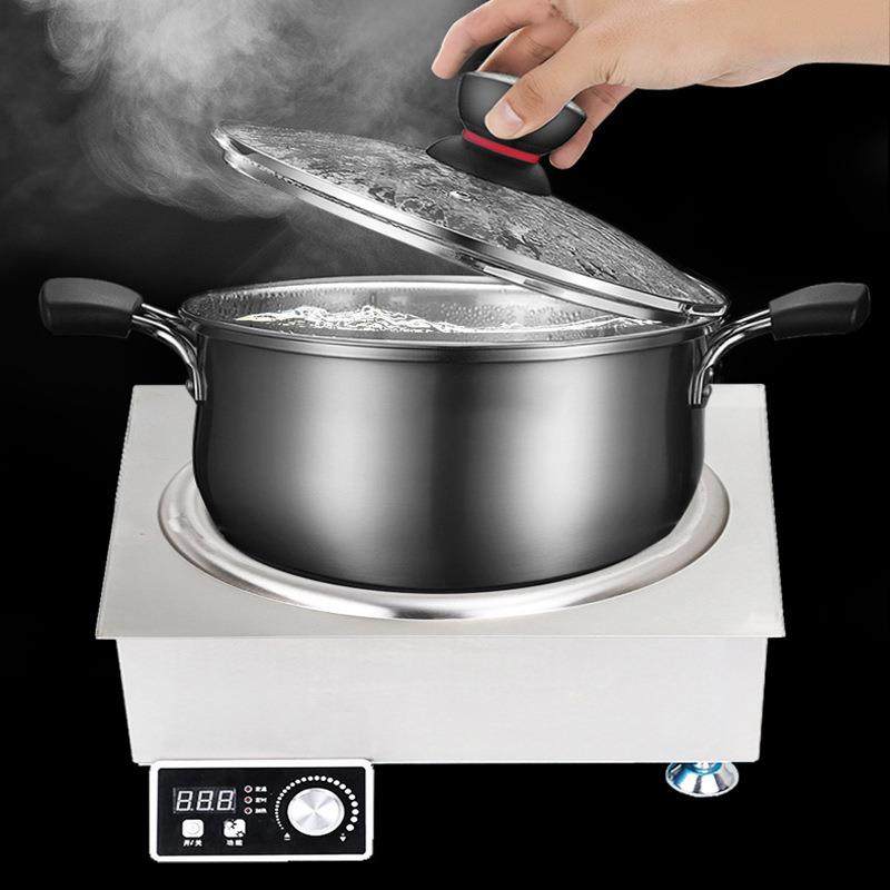 嵌入式商用电磁炒50炉0灶0W大54182汤功率爆炒煮酒店厨房凹面方圆