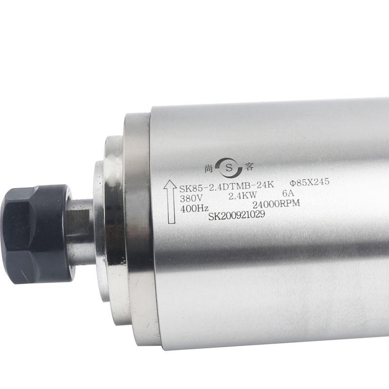 电主轴机头T.2DM85恒转电SK85-2.4矩2圆雕机水冷机SK木工雕刻机配