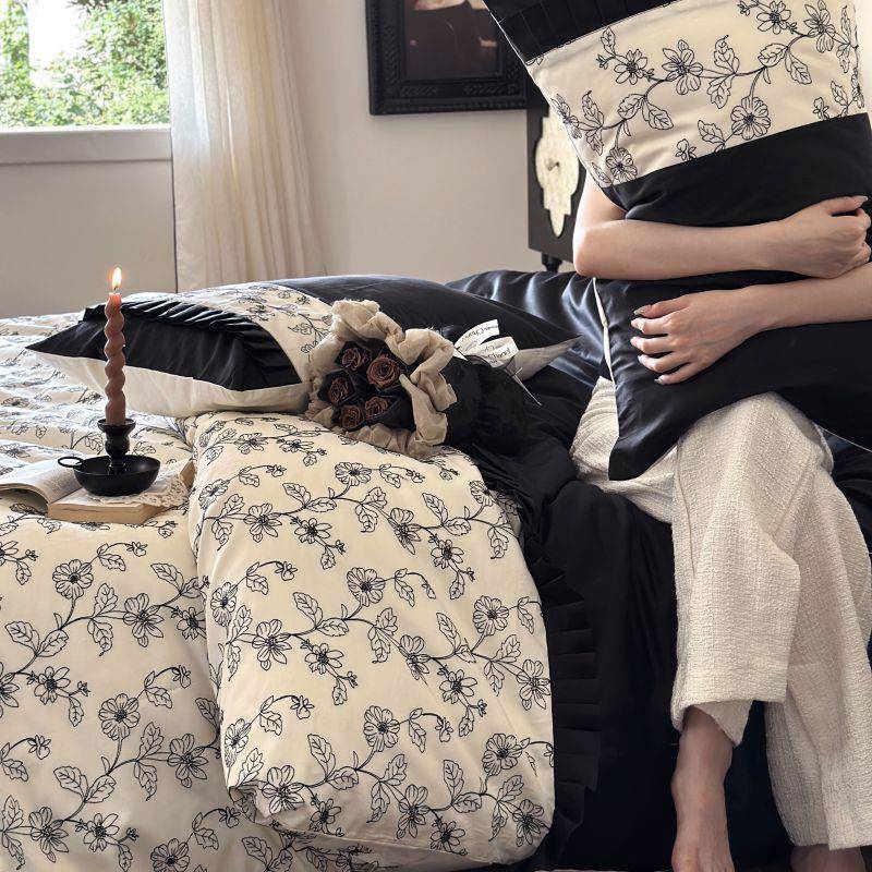 法式宫廷套风绣花复女生四季款澳棉床上被UTJ用古品四件套