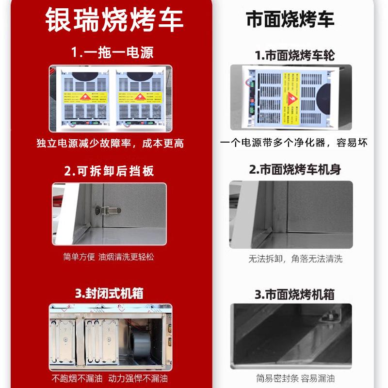 Q^平吸款无烟净化烧烤烧烤炉商摊用摆一移车动烧烤架净171化器体