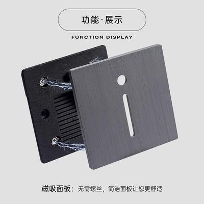 86墙型嵌入e式ld体感应智人HIV能地脚灯角灯过道台阶踏步灯楼梯灯
