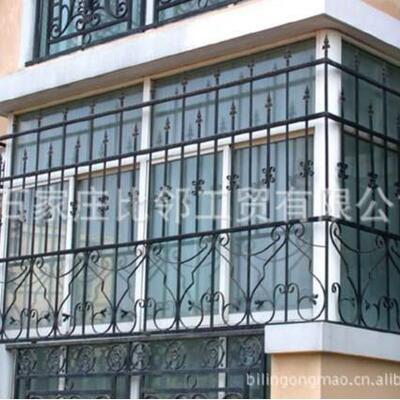 北河无品牌/石家庄铁艺防盗欧式防盗窗小区别防盗窗窗铁艺窗墅花
