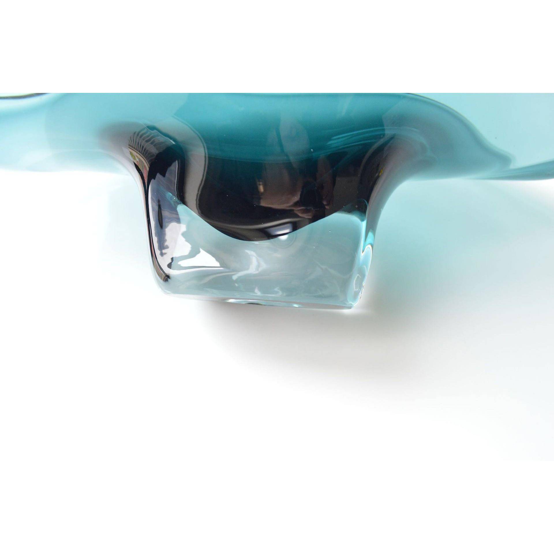 琉璃大果盘蓝色摆现件代轻奢客厅样板水间酒店售楼处茶桌945几面