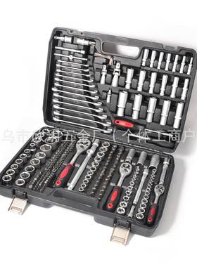 筒哑216PCS套具头机械DBB组合旋工具套装汽车棘轮扳手光随车铝铁