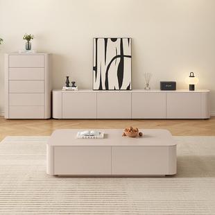 m608y纯实木落地电视柜几组合岩茶板现代简小户型高家约用客厅款